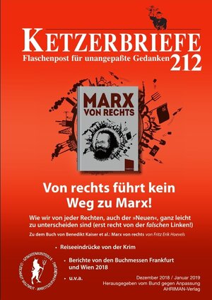 Buchcover Von rechts führt kein Weg zu Marx! | Fritz Erik Hoevels | EAN 9783894842765 | ISBN 3-89484-276-8 | ISBN 978-3-89484-276-5