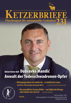 Buchcover Interview mit Dubravko Mandić, dem Anwalt der Todesschwadronen-Opfer | Angela Virjat | EAN 9783894842956 | ISBN 3-89484-295-4 | ISBN 978-3-89484-295-6