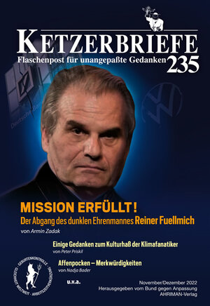 Buchcover Mission erfüllt! Der Abgang des dunklen Ehrenmannes Reiner Fuellmich | Armin Zadak | EAN 9783894842994 | ISBN 3-89484-299-7 | ISBN 978-3-89484-299-4