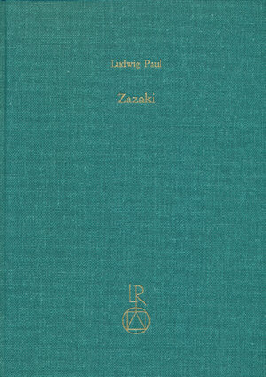 Buchcover Zazaki | Ludwig Paul | EAN 9783895000980 | ISBN 3-89500-098-1 | ISBN 978-3-89500-098-0
