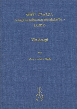Buchcover Vita Aesopi | Grammatiki Karla | EAN 9783895002229 | ISBN 3-89500-222-4 | ISBN 978-3-89500-222-9