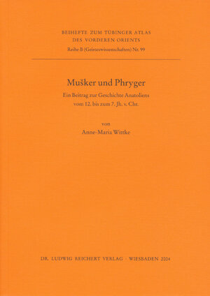Buchcover Musker und Phryger | Anne-Maria Wittke | EAN 9783895003851 | ISBN 3-89500-385-9 | ISBN 978-3-89500-385-1