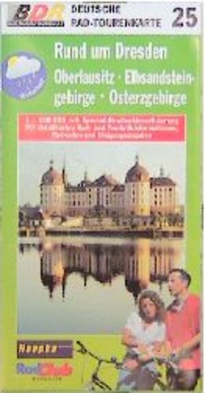 Deutsche Radtourenkarte, Bl.25, Rund um Dresden, Oberlausitz, Elbsandsteingebirge, Osterzgebirge