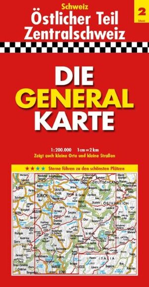 Die Generalkarte Schweiz Östlicher Teil/Zentralschweiz 1:200 000