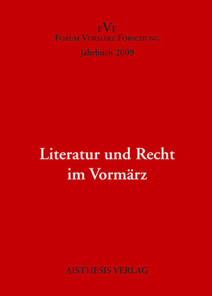 Buchcover Literatur und Recht im Vormärz  | EAN 9783895287725 | ISBN 3-89528-772-5 | ISBN 978-3-89528-772-5