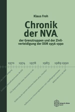 Buchcover Chronik der NVA, der Grenztruppen und der Zivilverteidigung der DDR 1956-1990 | Klaus Froh | EAN 9783895747458 | ISBN 3-89574-745-9 | ISBN 978-3-89574-745-8