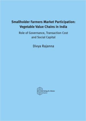 Buchcover Smallholder Farmers Market Participation: Vegetable Value Chains in India | Divya Rajanna | EAN 9783895749315 | ISBN 3-89574-931-1 | ISBN 978-3-89574-931-5