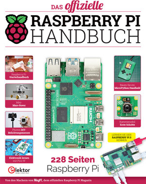 Buchcover Das offizielle Raspberry Pi Handbuch  | EAN 9783895765957 | ISBN 3-89576-595-3 | ISBN 978-3-89576-595-7