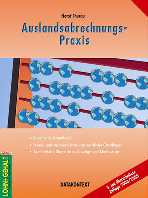 Buchcover Auslandsabrechnungs-Praxis | Horst Thurau | EAN 9783895773266 | ISBN 3-89577-326-3 | ISBN 978-3-89577-326-6