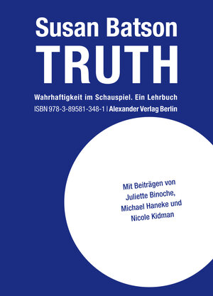 Buchcover TRUTH | Susan Batson | EAN 9783895813481 | ISBN 3-89581-348-6 | ISBN 978-3-89581-348-1