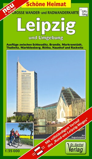 Doktor Barthel Wander- und Radwanderkarten, Leipzig und Umgebung: Ausflüge zwischen Markranstädt, Naunhof und Grimma sowie Rackwitz, Lützen und Rötha