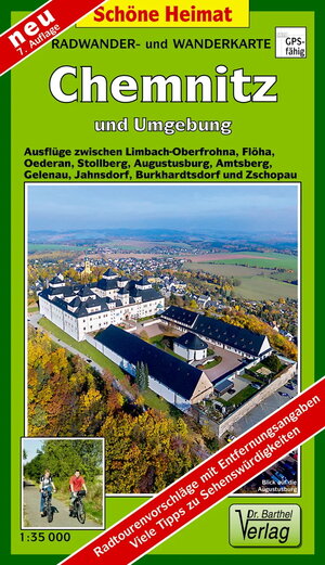 Doktor Barthel Wander- und Radwanderkarten, Wander- und Radwanderkarte Chemnitz und Umgebung: Ausflüge zwischen Limbach-Oberfrohna, Oederan, Flöha, Augustusburg, Gelenau und Zschopau