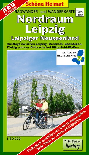 Nordraum Leipzig 1 : 50 000 / Radwander-und Wanderkarte: Ausflüge zwischen Leipzig, Delitzsch, Bad Düben und dem Erholungsgebiet Goitzsche bei Bitterfeld