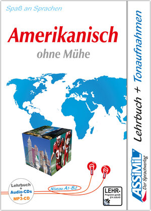 Buchcover ASSiMiL Amerikanisch ohne Mühe - Audio-Sprachkurs Plus - Niveau A1-B2  | EAN 9783896250551 | ISBN 3-89625-055-8 | ISBN 978-3-89625-055-1