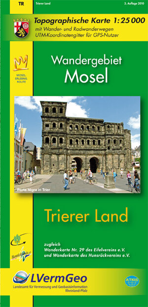 Trierer Land 1 : 25 000. Wanderkarte: Wandergebiet Mosel. Mit Radwanderwegen