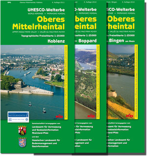 Welterbe Oberes Mittelrheintal 1-3. 1 : 25 000. Topographische Freizeitkarte