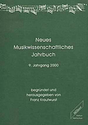 Buchcover Neues musikwissenschaftliches Jahrbuch  | EAN 9783896392404 | ISBN 3-89639-240-9 | ISBN 978-3-89639-240-4