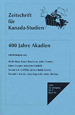 Buchcover Zeitschrift für Kanada-Studien  | EAN 9783896394088 | ISBN 3-89639-408-8 | ISBN 978-3-89639-408-8