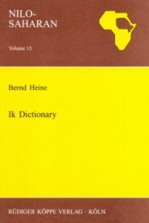 Buchcover Ik Dictionary | Bernd Heine | EAN 9783896451330 | ISBN 3-89645-133-2 | ISBN 978-3-89645-133-0