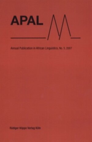 Buchcover APAL Annual Publication in African Linguistics: Encoding Motion  | EAN 9783896455055 | ISBN 3-89645-505-2 | ISBN 978-3-89645-505-5