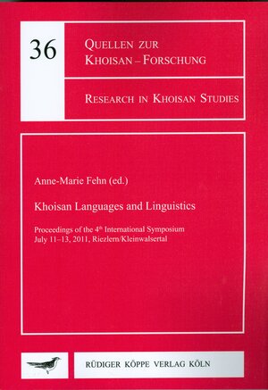 Buchcover Khoisan Languages and Linguistics  | EAN 9783896458803 | ISBN 3-89645-880-9 | ISBN 978-3-89645-880-3