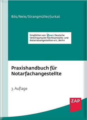 Buchcover Praxishandbuch für Notarfachangestellte  | EAN 9783896558428 | ISBN 3-89655-842-0 | ISBN 978-3-89655-842-8