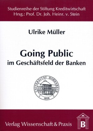 Buchcover Going Public im Geschäftsfeld der Banken. | Ulrike Müller | EAN 9783896730138 | ISBN 3-89673-013-4 | ISBN 978-3-89673-013-8