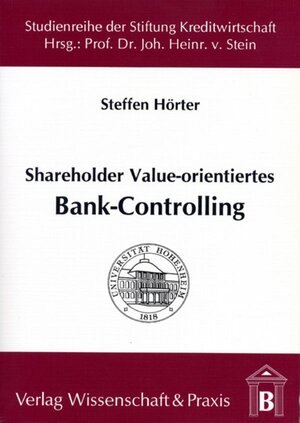 Buchcover Shareholder Value-orientiertes Bank-Controlling. | Steffen Hörter | EAN 9783896730367 | ISBN 3-89673-036-3 | ISBN 978-3-89673-036-7