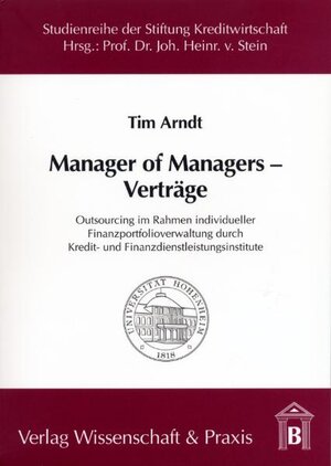 Buchcover Manager of Managers – Verträge. | Tim Arndt | EAN 9783896732286 | ISBN 3-89673-228-5 | ISBN 978-3-89673-228-6