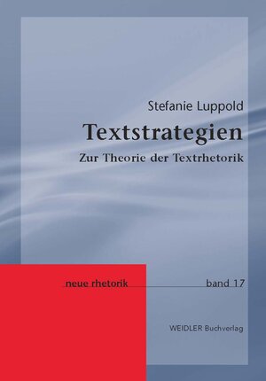 Buchcover Textstrategien | Stefanie Luppold | EAN 9783896936196 | ISBN 3-89693-619-0 | ISBN 978-3-89693-619-6