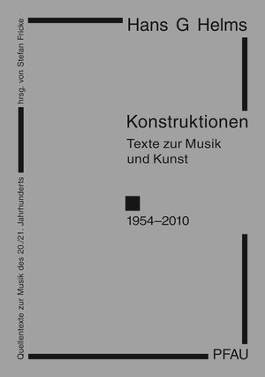 Buchcover Konstruktionen | Hans G Helms | EAN 9783897275430 | ISBN 3-89727-543-0 | ISBN 978-3-89727-543-0