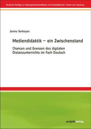 Buchcover Mediendidaktik – ein Zwischenstand | Janine Verheyen | EAN 9783897336025 | ISBN 3-89733-602-2 | ISBN 978-3-89733-602-5