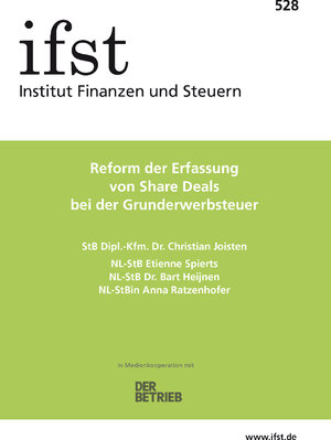 Buchcover ifst-Schrift 528 | Christian Joisten | EAN 9783897371897 | ISBN 3-89737-189-8 | ISBN 978-3-89737-189-7