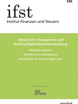 Buchcover ifst-Schrift 546 | Madeleine Kockrow | EAN 9783897372108 | ISBN 3-89737-210-X | ISBN 978-3-89737-210-8