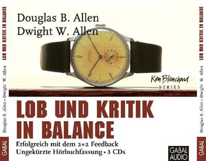 Buchcover Lob und Kritik in Balance | Douglas B Allen | EAN 9783897499423 | ISBN 3-89749-942-8 | ISBN 978-3-89749-942-3