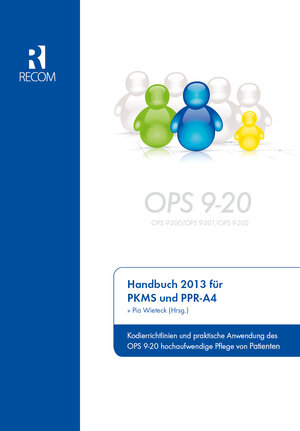 Buchcover Handbuch 2013 für PKMS und PPR-A4  | EAN 9783897521278 | ISBN 3-89752-127-X | ISBN 978-3-89752-127-8