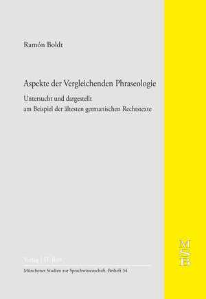 Buchcover Aspekte der Vergleichenden Phraseologie | Ramón Boldt | EAN 9783897546516 | ISBN 3-89754-651-5 | ISBN 978-3-89754-651-6