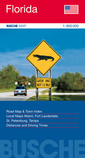 Florida: Road Map & Town Index. Local Maps Miami, Fort Lauderdale, St. Petersburg, Tampa. Distance and Driving Times. 1 : 800.000.