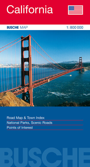 Strassenkarte USA: California 1 : 800 000 - Straßenkarte: Road Map & Town Index. National Parks, Scenic Roads. Points of Interest