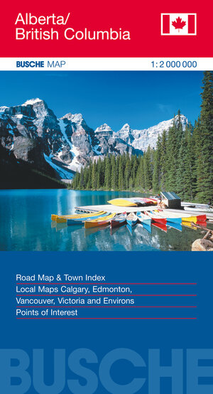 Alberta / British Columbia 1 : 2 000 000. Straßenkarte: Road Map & Town Index. Local Maps Calgary, Edmonton, Vancouver, Victoria and Environs. Points of Interest