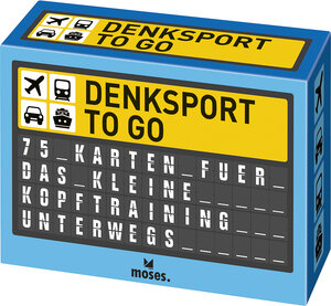 Buchcover Denksport to go | Oliver Domzalski | EAN 9783897779570 | ISBN 3-89777-957-9 | ISBN 978-3-89777-957-0