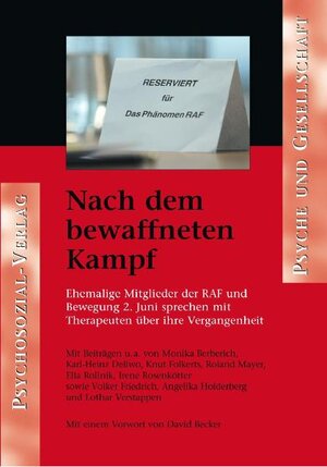 Buchcover Nach dem bewaffneten Kampf | Angelika Holderberg | EAN 9783898065887 | ISBN 3-89806-588-X | ISBN 978-3-89806-588-7