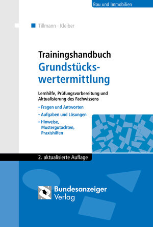 Buchcover Trainingshandbuch Grundstückswertermittlung | Hans-Georg Tillmann | EAN 9783898179034 | ISBN 3-89817-903-6 | ISBN 978-3-89817-903-4