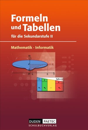 Buchcover Duden Formeln und Tabellen - Mathematik - Informatik / Sekundarstufe II - Formelsammlung | Hubert Bossek | EAN 9783898186063 | ISBN 3-89818-606-7 | ISBN 978-3-89818-606-3