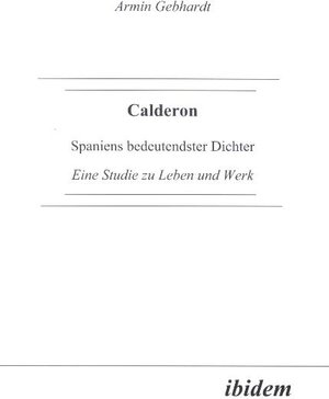 Buchcover Calderon | Armin Gebhardt | EAN 9783898212236 | ISBN 3-89821-223-8 | ISBN 978-3-89821-223-6