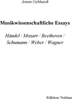 Buchcover Musikwissenschaftliche Essays | Armin Gebhardt | EAN 9783898216906 | ISBN 3-89821-690-X | ISBN 978-3-89821-690-6