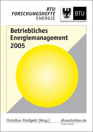 Buchcover Betriebliches Energiemanagement 2005  | EAN 9783898259392 | ISBN 3-89825-939-0 | ISBN 978-3-89825-939-2