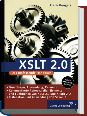 Buchcover XSLT 2.0 | Frank Bongers | EAN 9783898423618 | ISBN 3-89842-361-1 | ISBN 978-3-89842-361-8