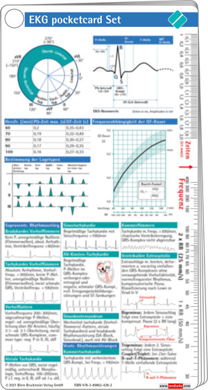 Buchcover EKG pocketcard Set | EAN 9783898624282 | ISBN 3-89862-428-5 | ISBN 978-3-89862-428-2
