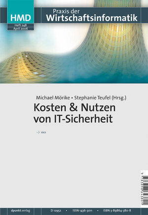Buchcover Kosten & Nutzen von IT-Sicherheit  | EAN 9783898643801 | ISBN 3-89864-380-8 | ISBN 978-3-89864-380-1